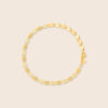 Affinity yellow gold interlinked unisex bracelet