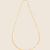 Affinity yellow gold wide-link full-motive necklace