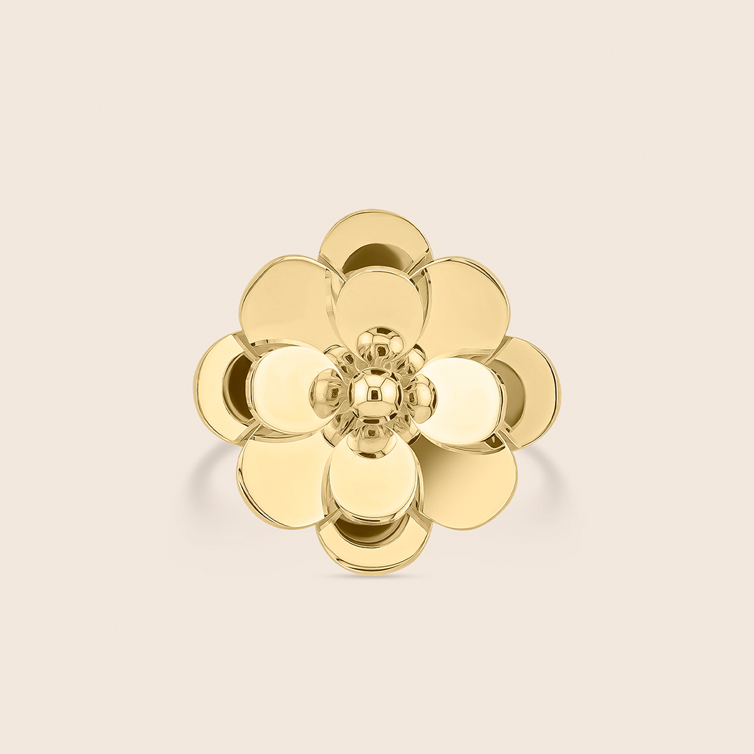 207 Glint yellow gold ring - Image 1