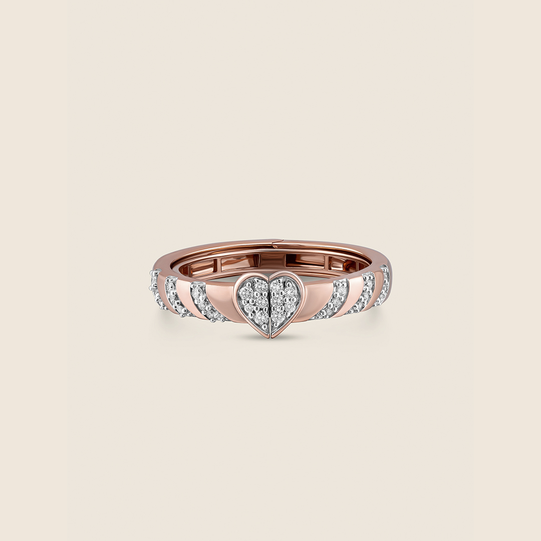 ADRG001757-image-643-212102631-3.jpg Esme rose gold diamond hidden message heart band ring - Image 1